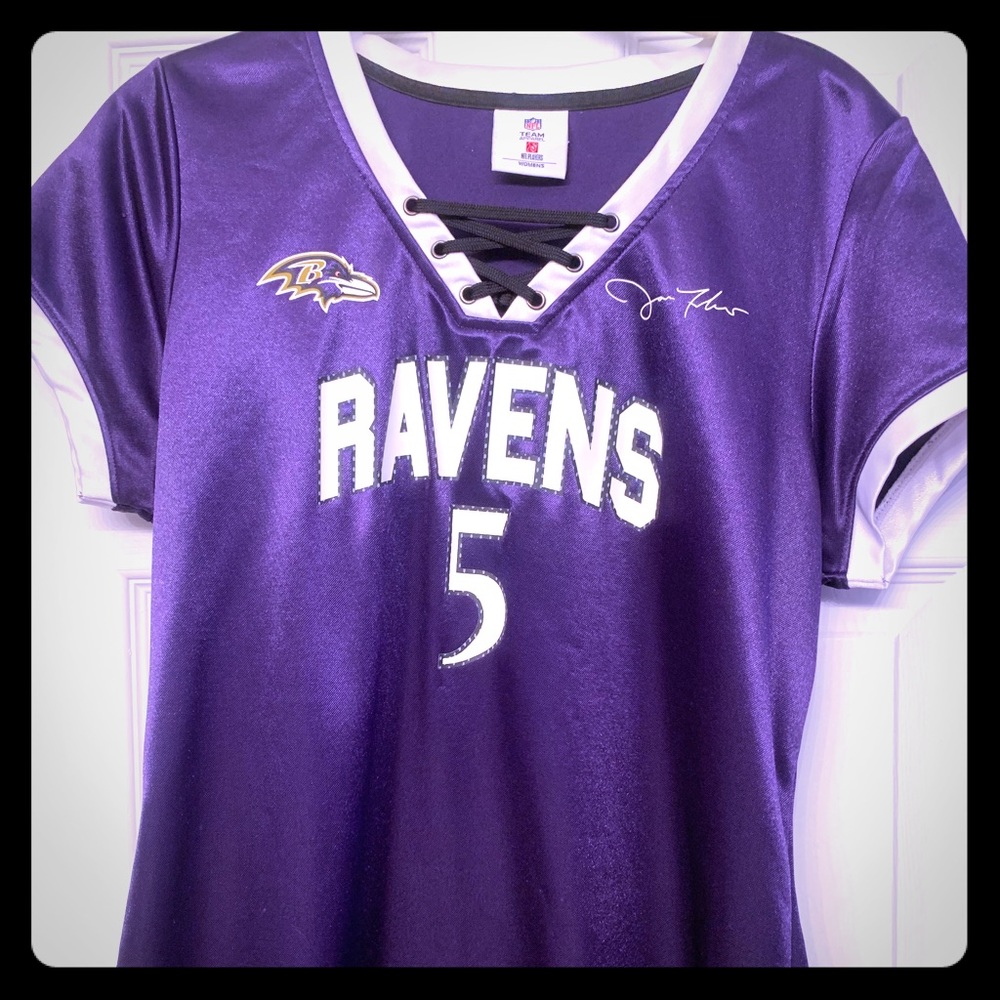 NFL Baltimore Ravens Flacco shirt lace up